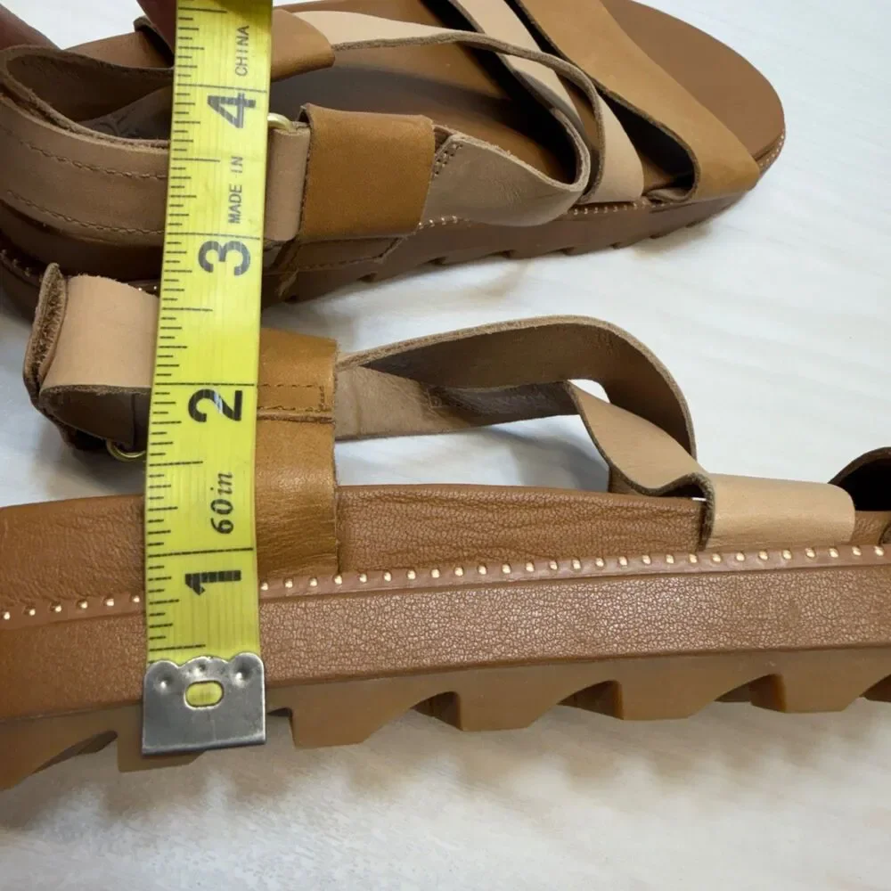 Sorel Roaming Criss Cross Sandal Women 7.5 US Brown NL3909-224 - Picture 9 of 9